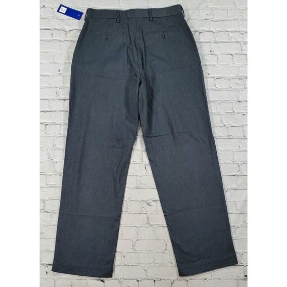 Alan Flusser Golf Pants Flat Front Gray MENS SIZE 33X32 - Picture 3 of 7